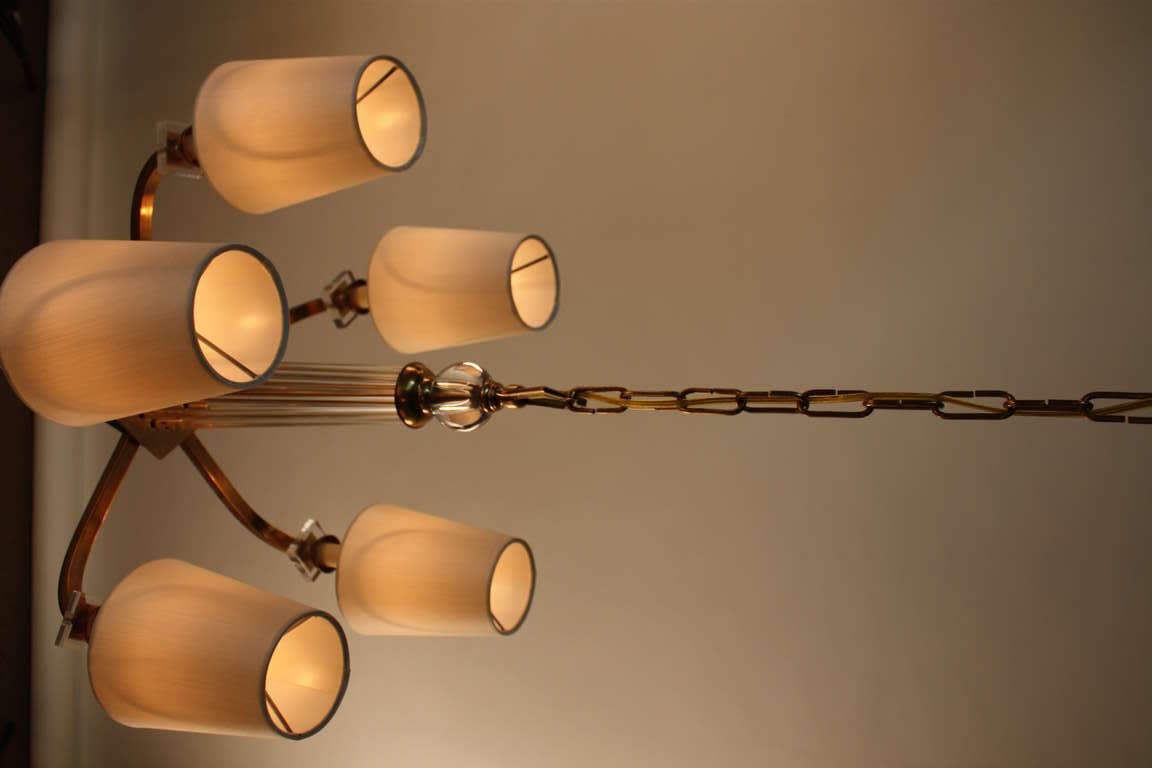 French Chandelier by Jacques Adnet 2
