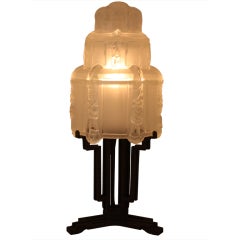 French Art Deco Lamp by Sabino