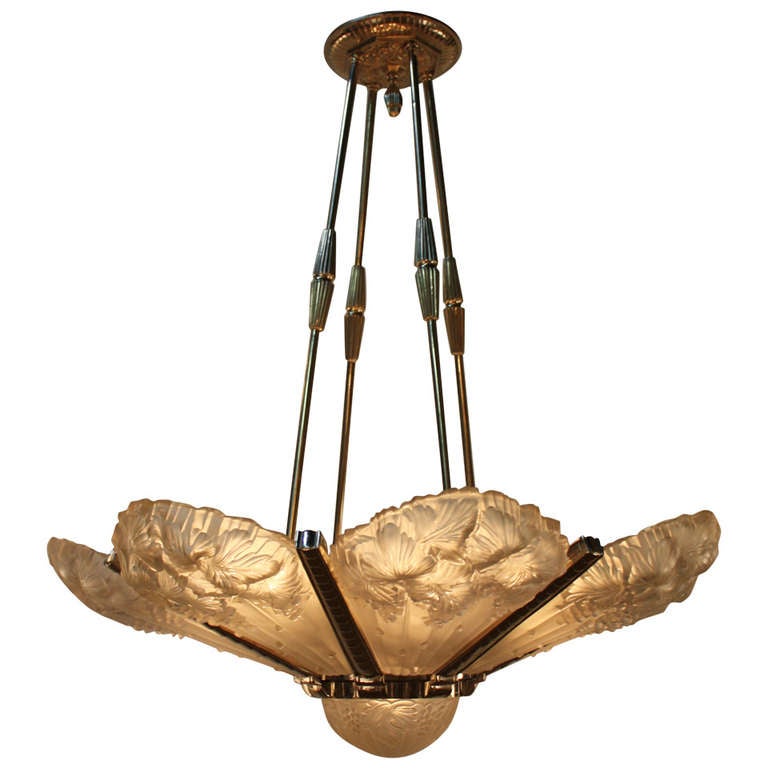 French Art Deco Chandelier at 1stDibs