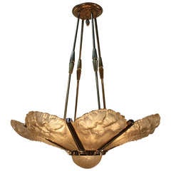 Vintage French Art Deco Chandelier