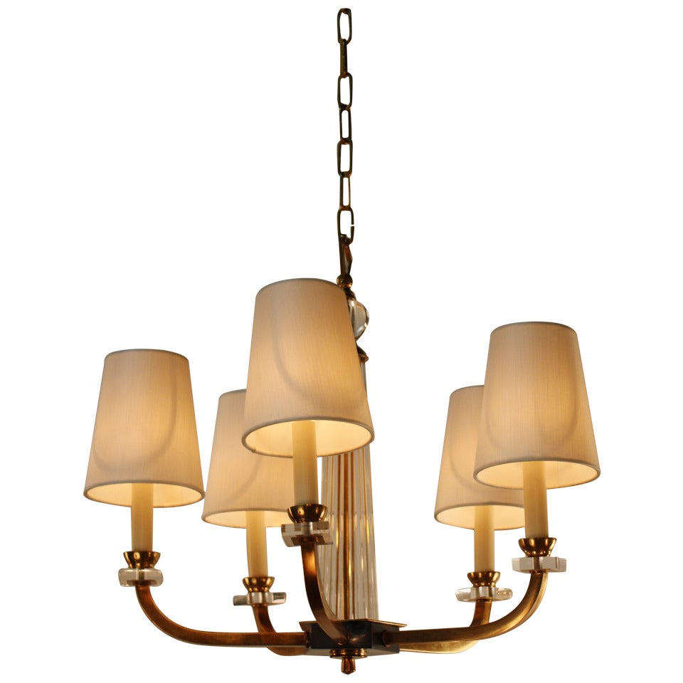 French Chandelier by Jacques Adnet