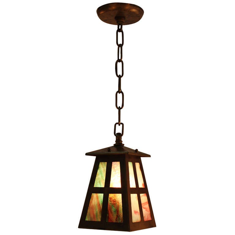 American Arts and Crafts Pendant Light at 1stDibs