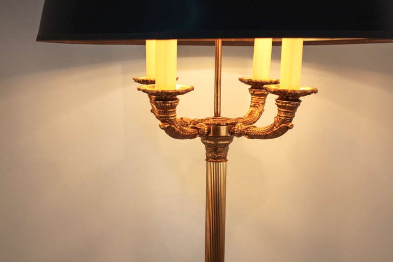 Mid-20th Century French Empire Style Floor Lamp