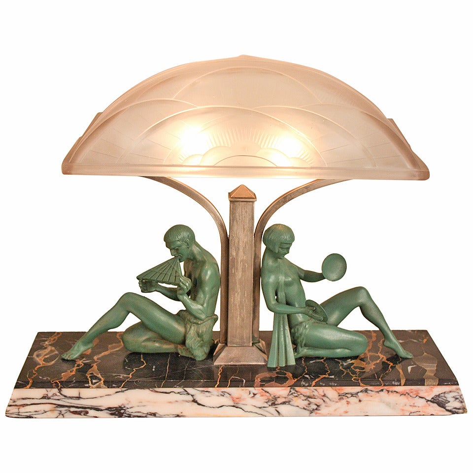 Art Deco Table Lamp by J Robert