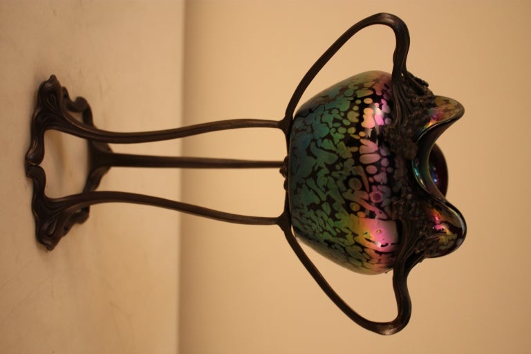 Art Nouveau Glass Vase By Loetz