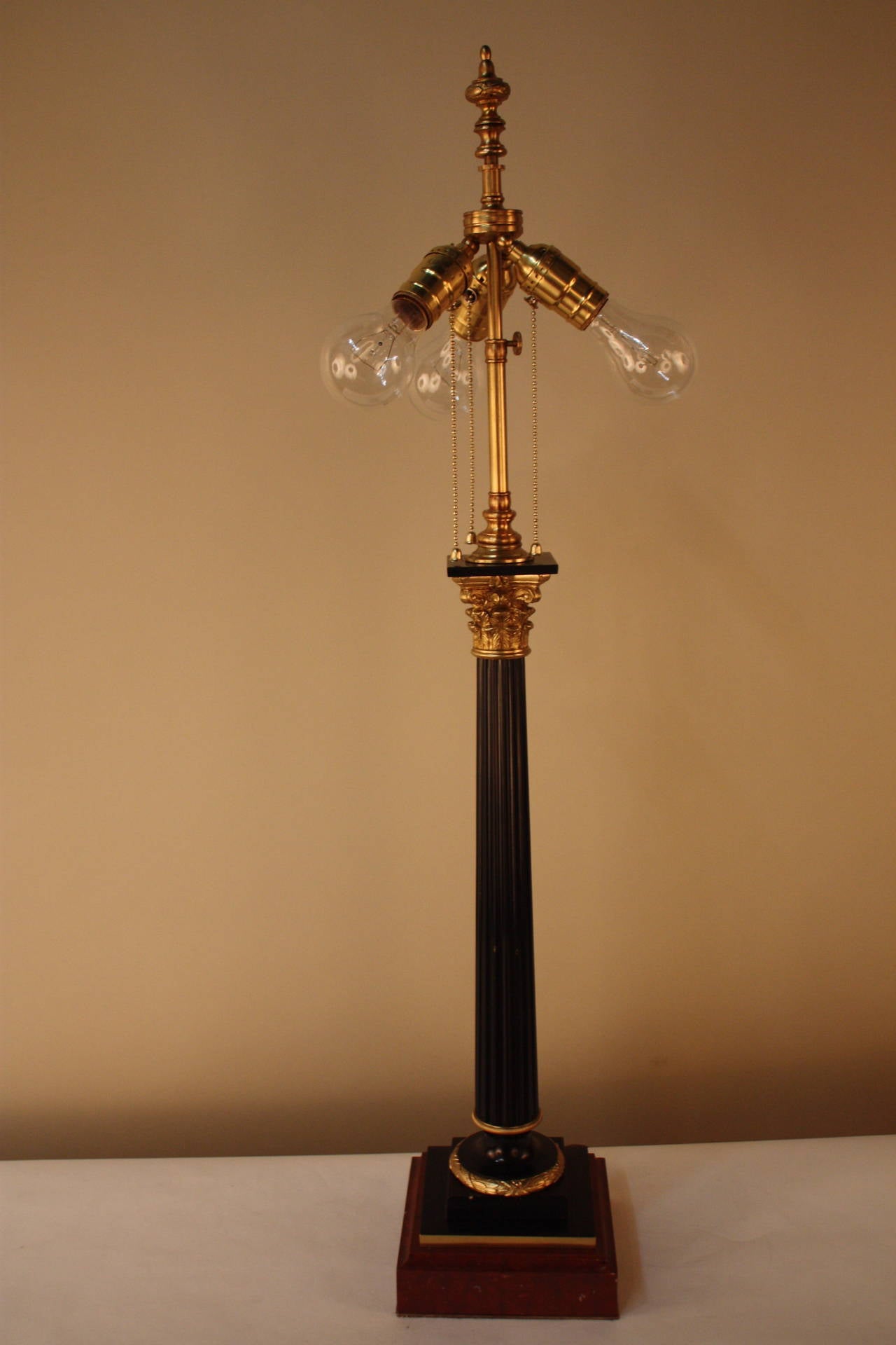 19th Century French Bronze Table Lamp