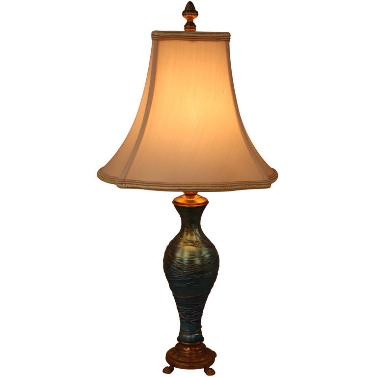 Durand Art Glass Lamp