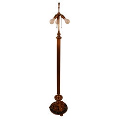 Antique Spanish Bronze Floor Lamp