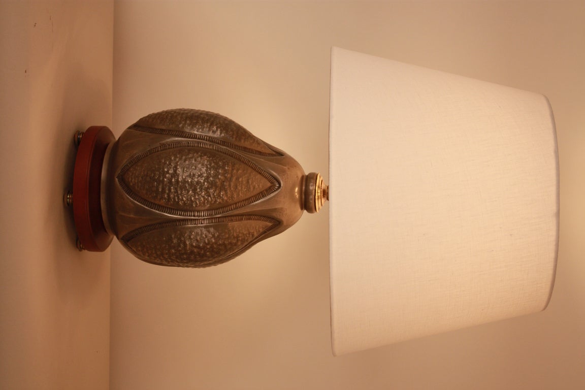 Pewter Table Lamp