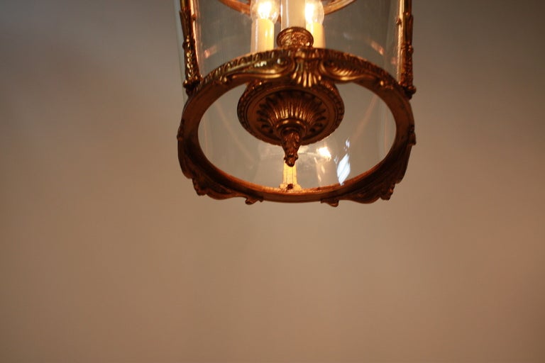 20th Century Spanish Bronze Lantern