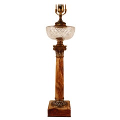 Antique 19th c. Marble Table Lamp