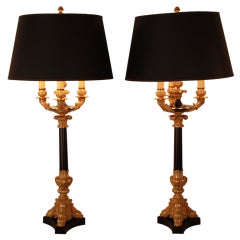 Pair of Empire Style Table Lamps