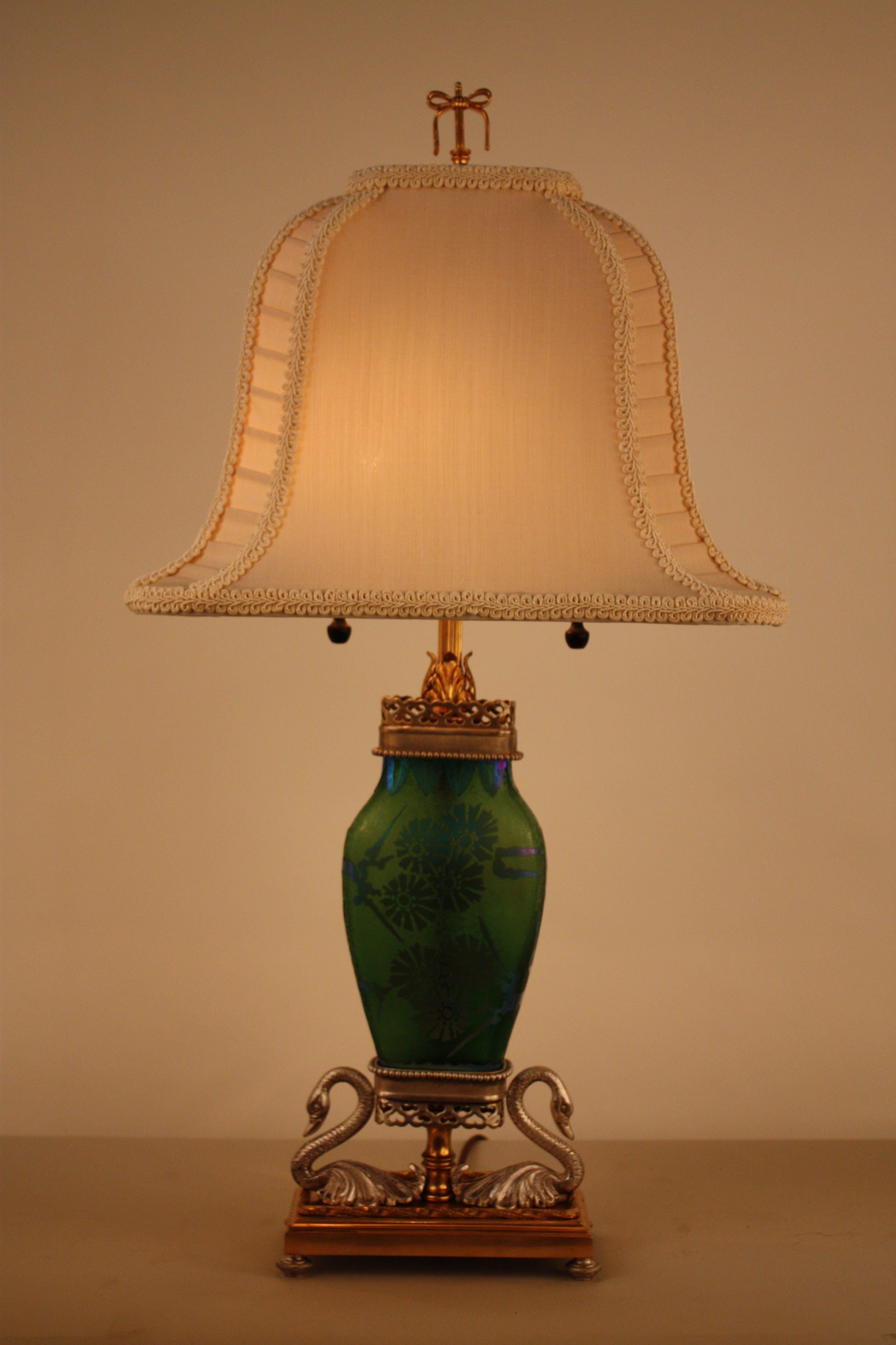 Steuben Glass Table Lamp
