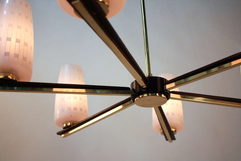 MidCentury Modern Chandelier at 1stdibs