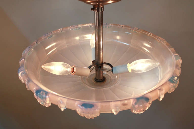 Mid-20th Century Flush Mount Ceiling Light by Ezan