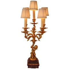 French 19th Century Candelabra Lamp