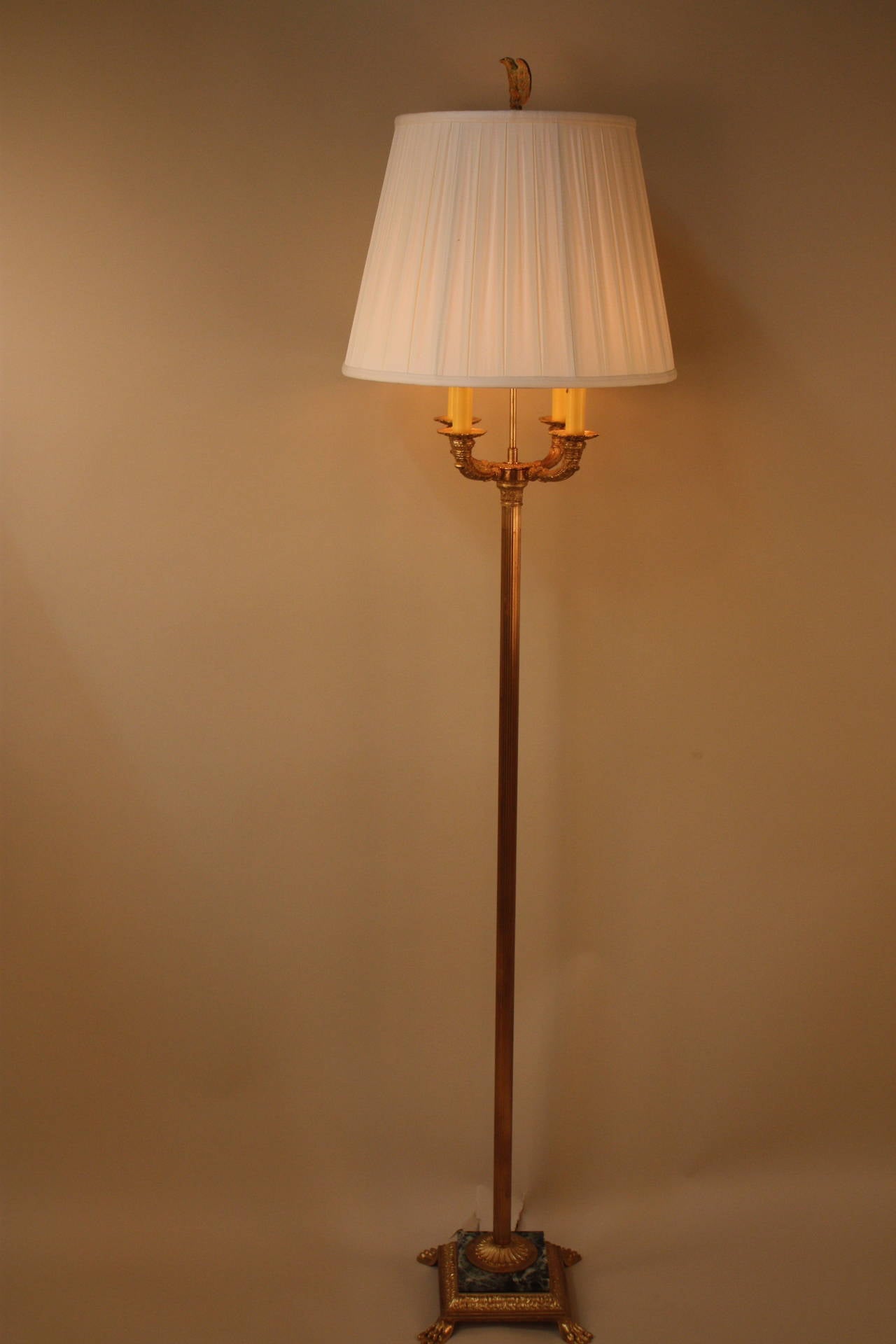 French Bronze Floor Lamp