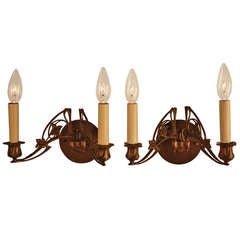 Electrified French Piano Sconces