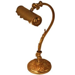 French Bronze Desk or Piano Lamp