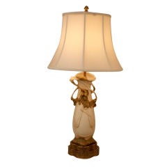 Antique Royal Dux Table Lamp