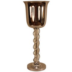 Chrome Torchiere  Table Lamp