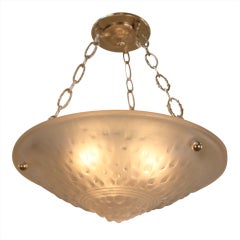 French  Art Deco Pendant Light By Muller Freres