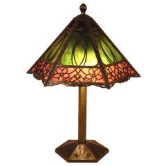 Antique American Art Nouveau Lamp