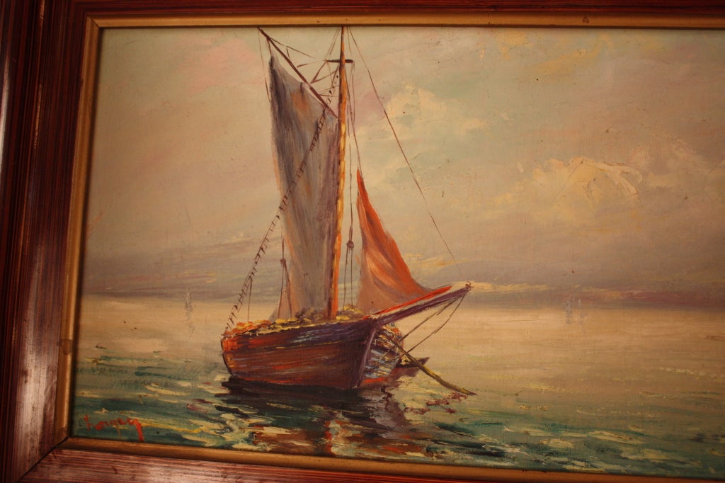 paintings of boats