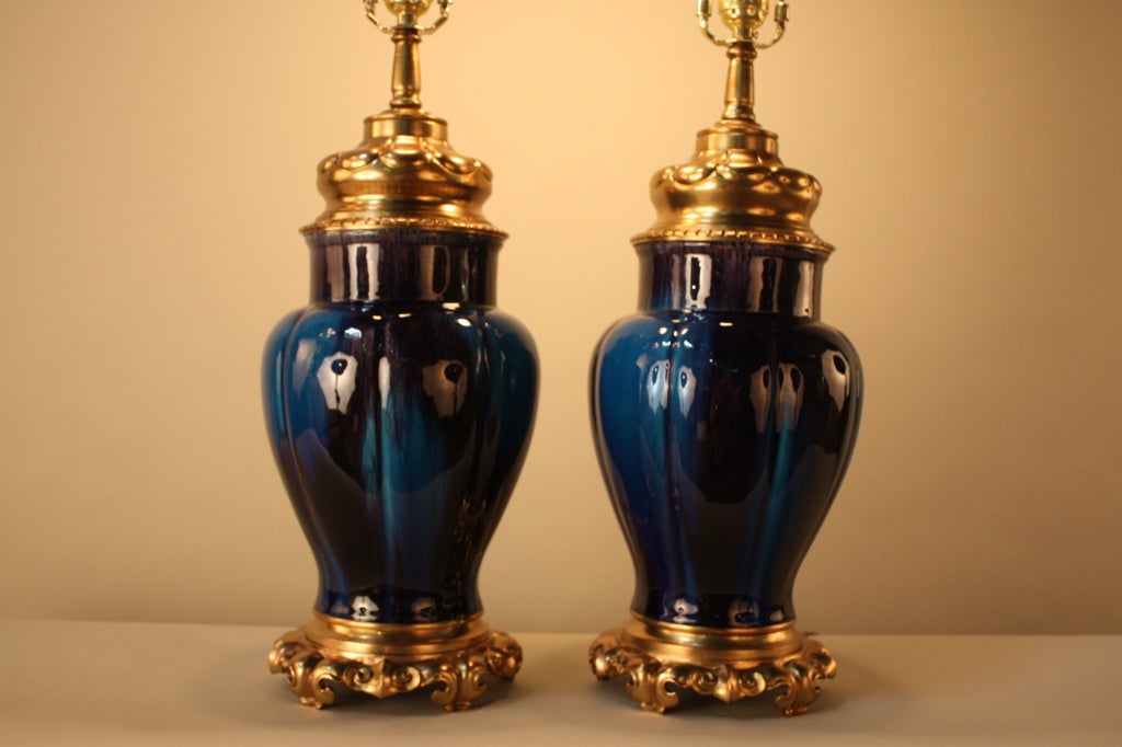 19th c. Table Lamps