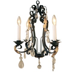 1930
s French Iron
Crystal Chandelier 1930
s French Iron
Crystal Chandelier