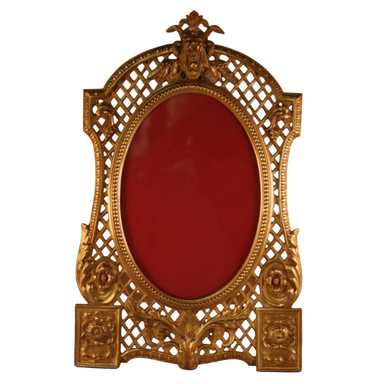 19th c. French Bronze Picture Frame