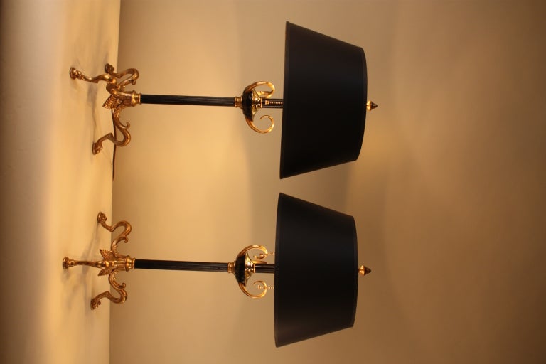 Pair Of Empire Style Table Lamps