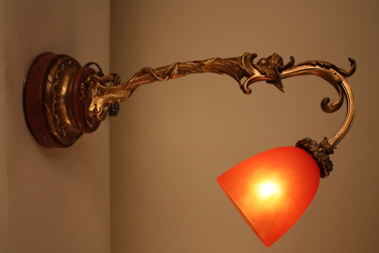 French Art Nouveau Table Lamp 1