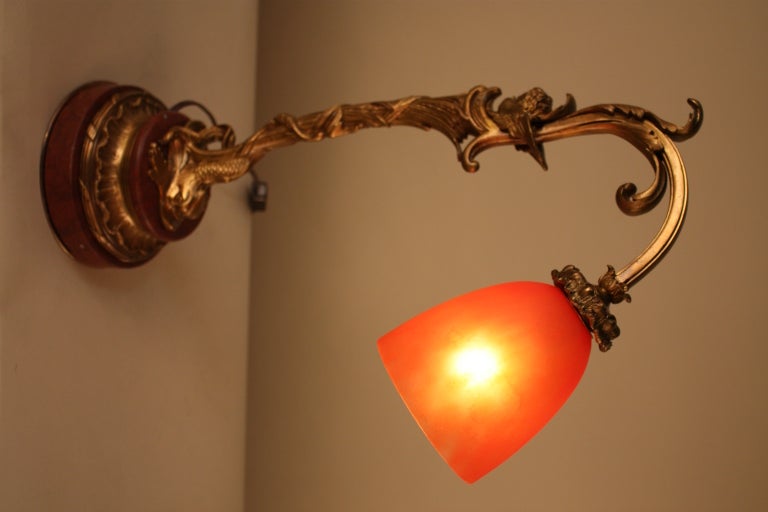 French Art Nouveau Table Lamp 2