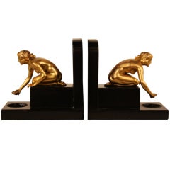 Pair Of German Art Nouveau  Bookends