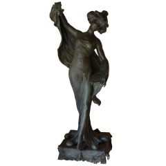 Sculpture of Loïe Fuller by Lucien Alliot