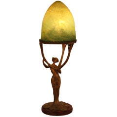 French Art Nouveau Table Lamp