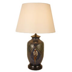 French Pottery Lamp