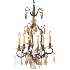 Used French Bronze Chandelier