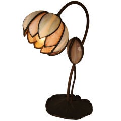 Antique Handel Tulip Lamp