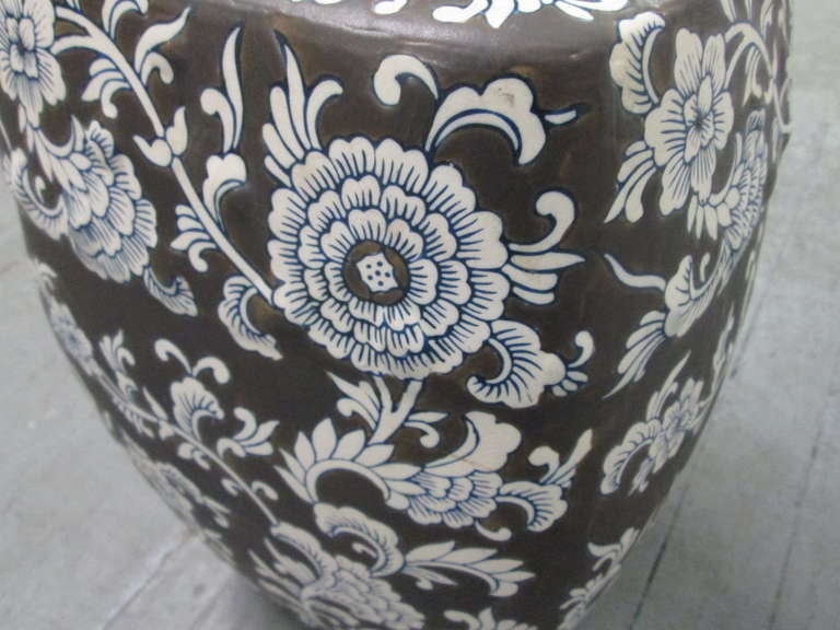 Vintage Ceramic Garden Stool Seat 2