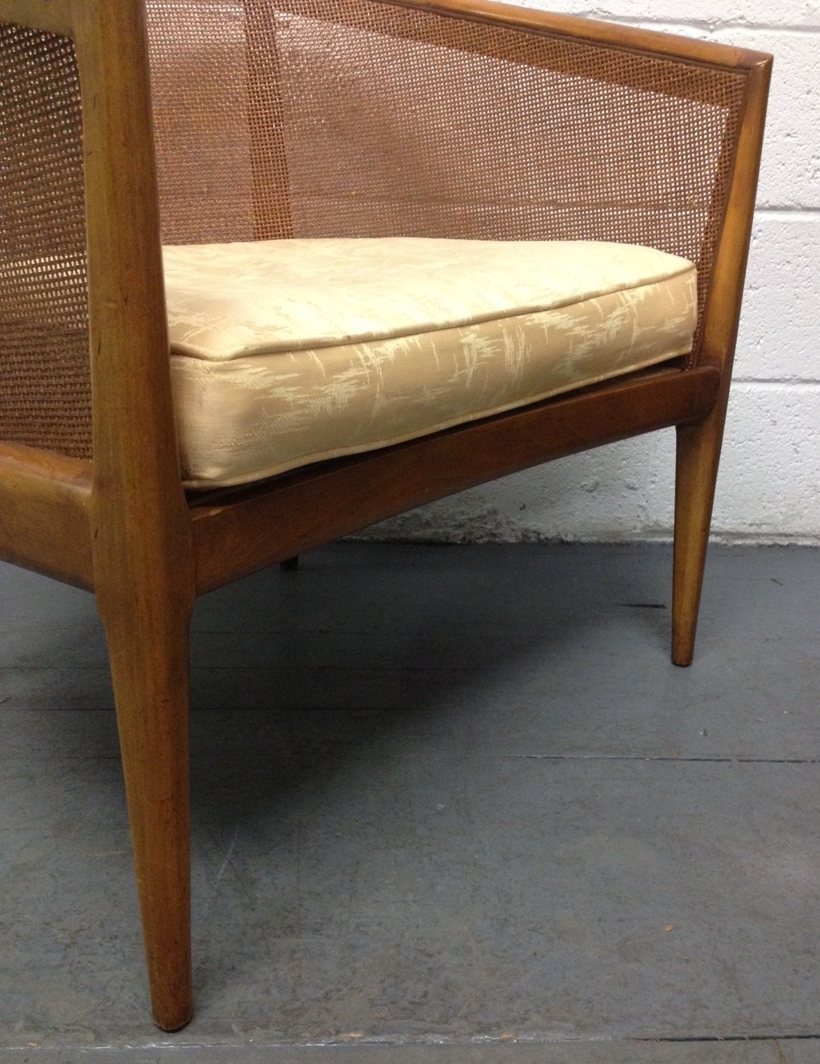 Mid-20th Century Pair of Walnut Lounge Chairs Kipp Stewart for Directional