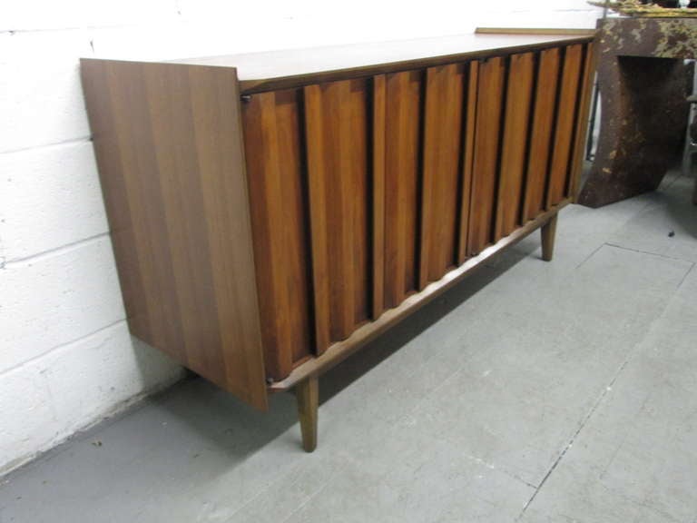 American Mid Century Modern Walnut Credenza