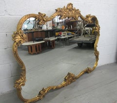 Large Antique Style Decorative Gold Mirror