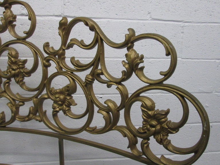 Neoclassical French Style Decorative Rounded Curved Headboard