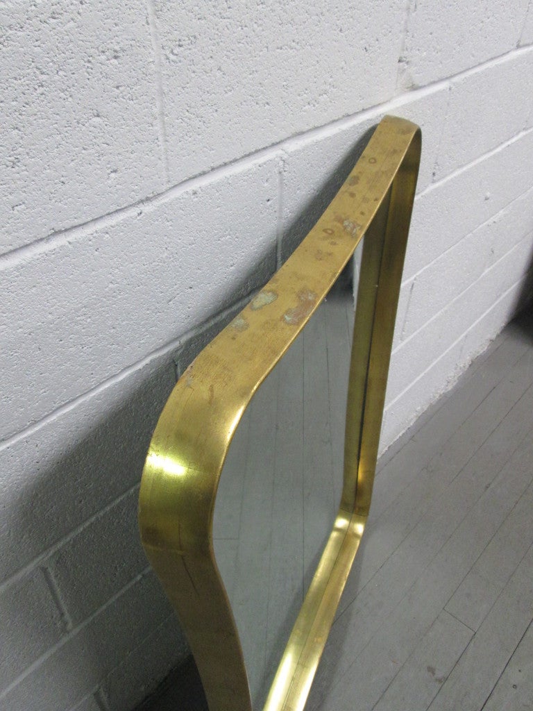Biomorphic Gold Leaf Mirror