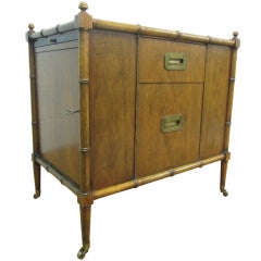 Faux Bamboo Cabinet / Server / Cart