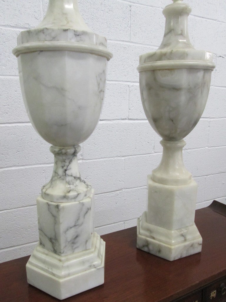 antique italian marble lamps