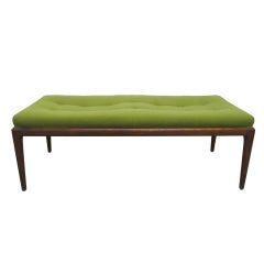 Mid Century Modern Robsjohn-Gibbings Style Tufted Bench
