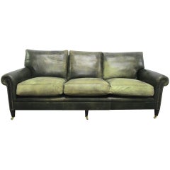 Vintage George Smith Leather Sofa